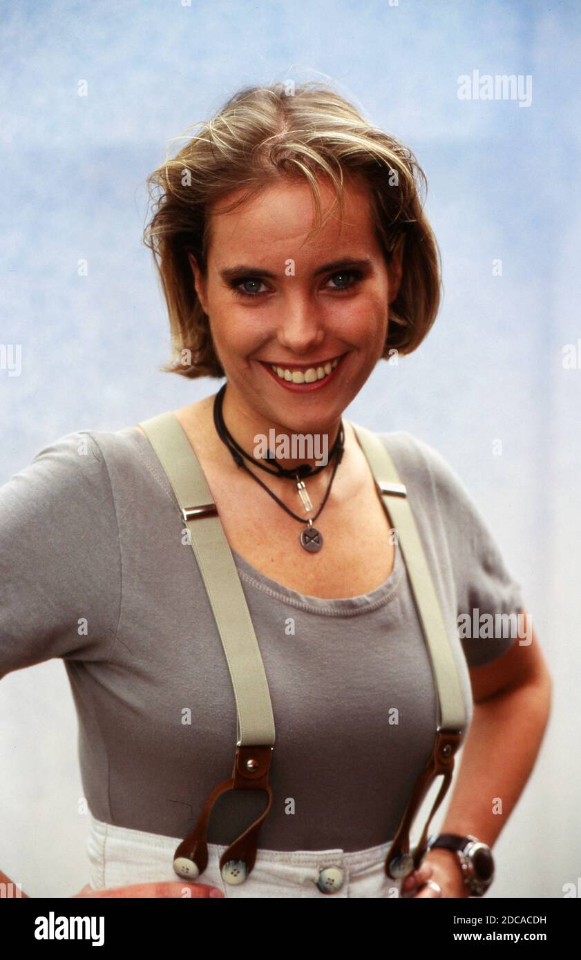 Hollymünd, Sonntagnachmittags-Show vom WDR-Gelände in Köln-Bocklemünd,  Deutschland 1987 - 2001, mit dabei: Nadine Spruß Stock Photo - Alamy