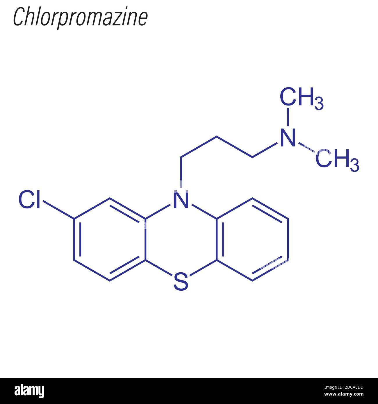 Chlorpromazine molecular Stock Vector Images Alamy