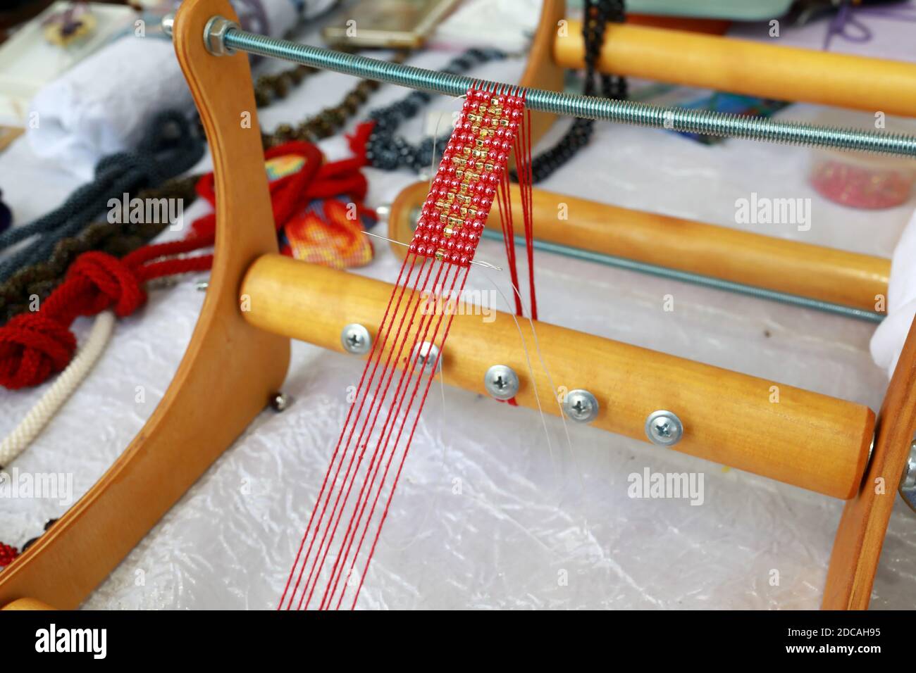 Bead weaving hires stock photography and images Alamy