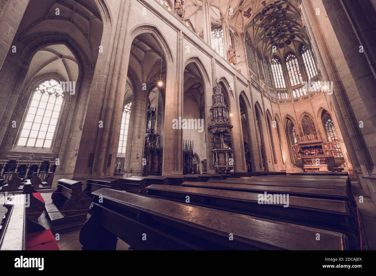 Cathedral of The Saint Barbora in Kutna Hora Stock Photo