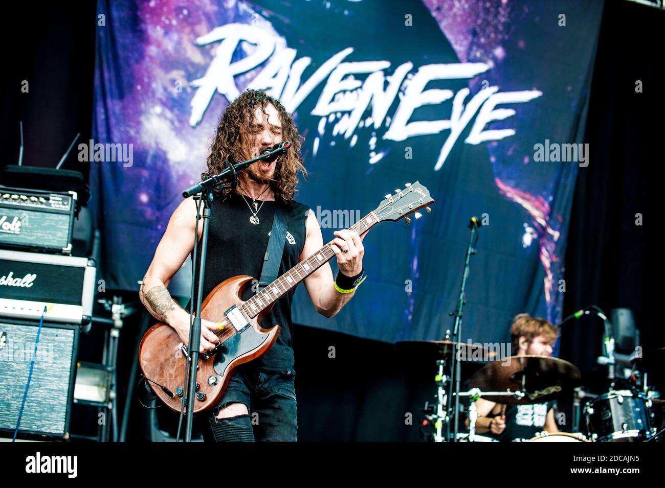 Raveneye Oli Brown Live in Concert Stock Photo