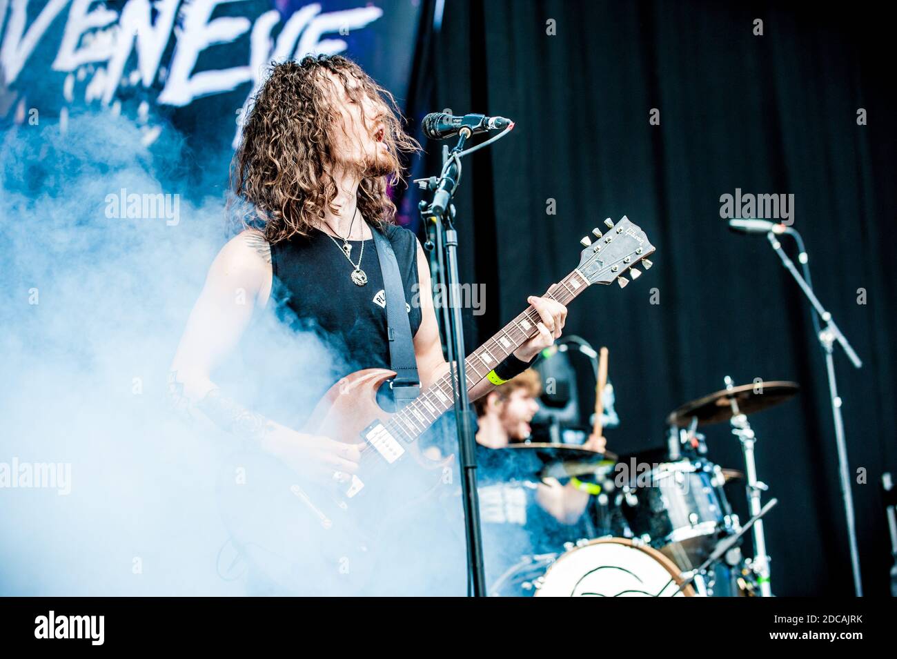 Raveneye Oli Brown Live in Concert Stock Photo