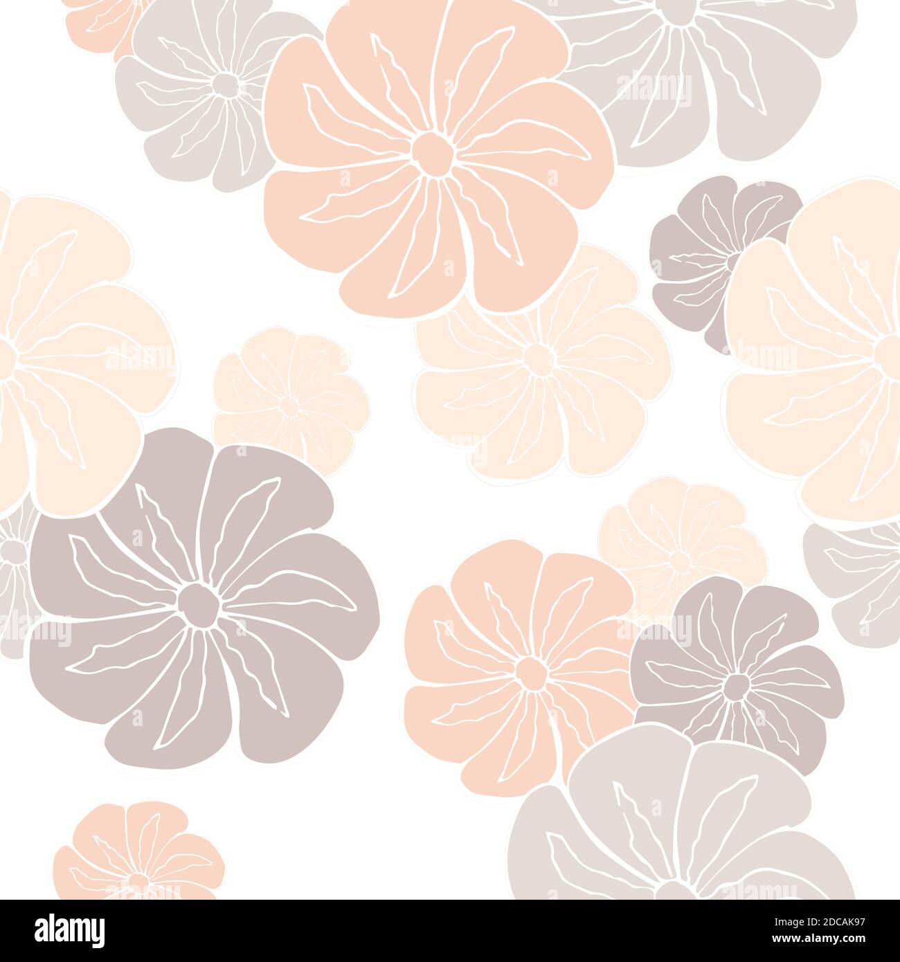 Light pink seamless abstract design with delicate colors. Stock Vector