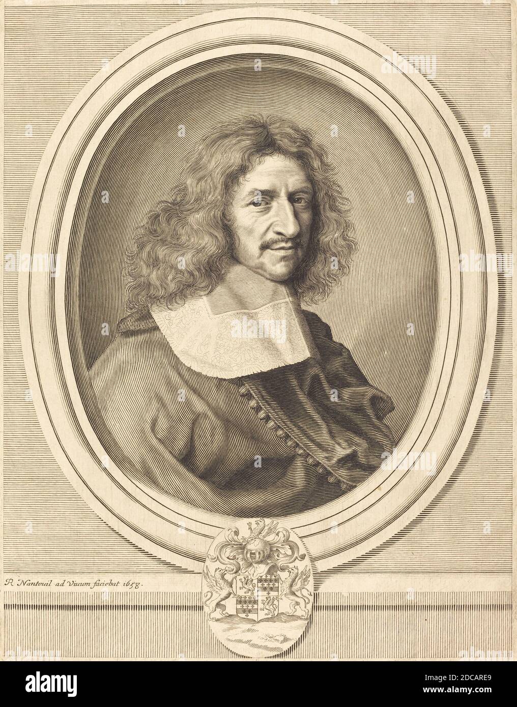 Robert Nanteuil, (artist), French, 1623 - 1678, Louis Hesselin, 1658, engraving Stock Photo