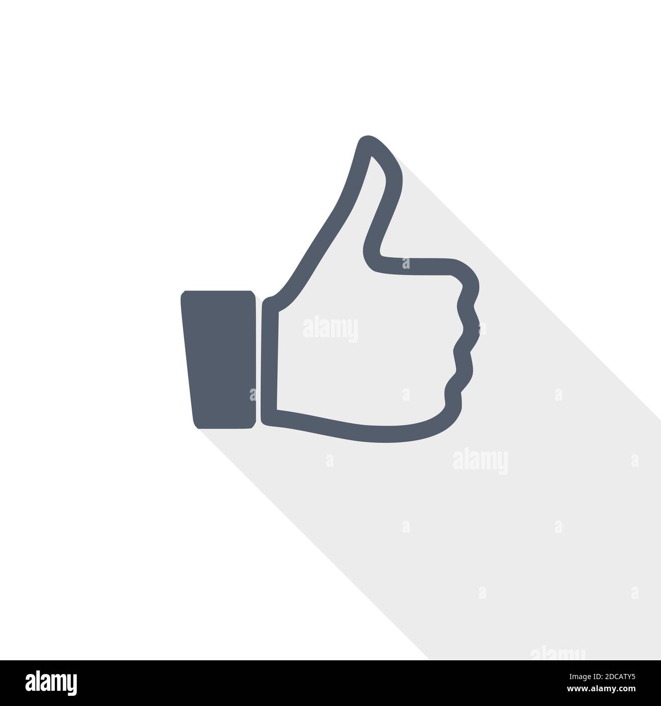 Like vector icon, flat design illustration in eps 10 Stock Vector