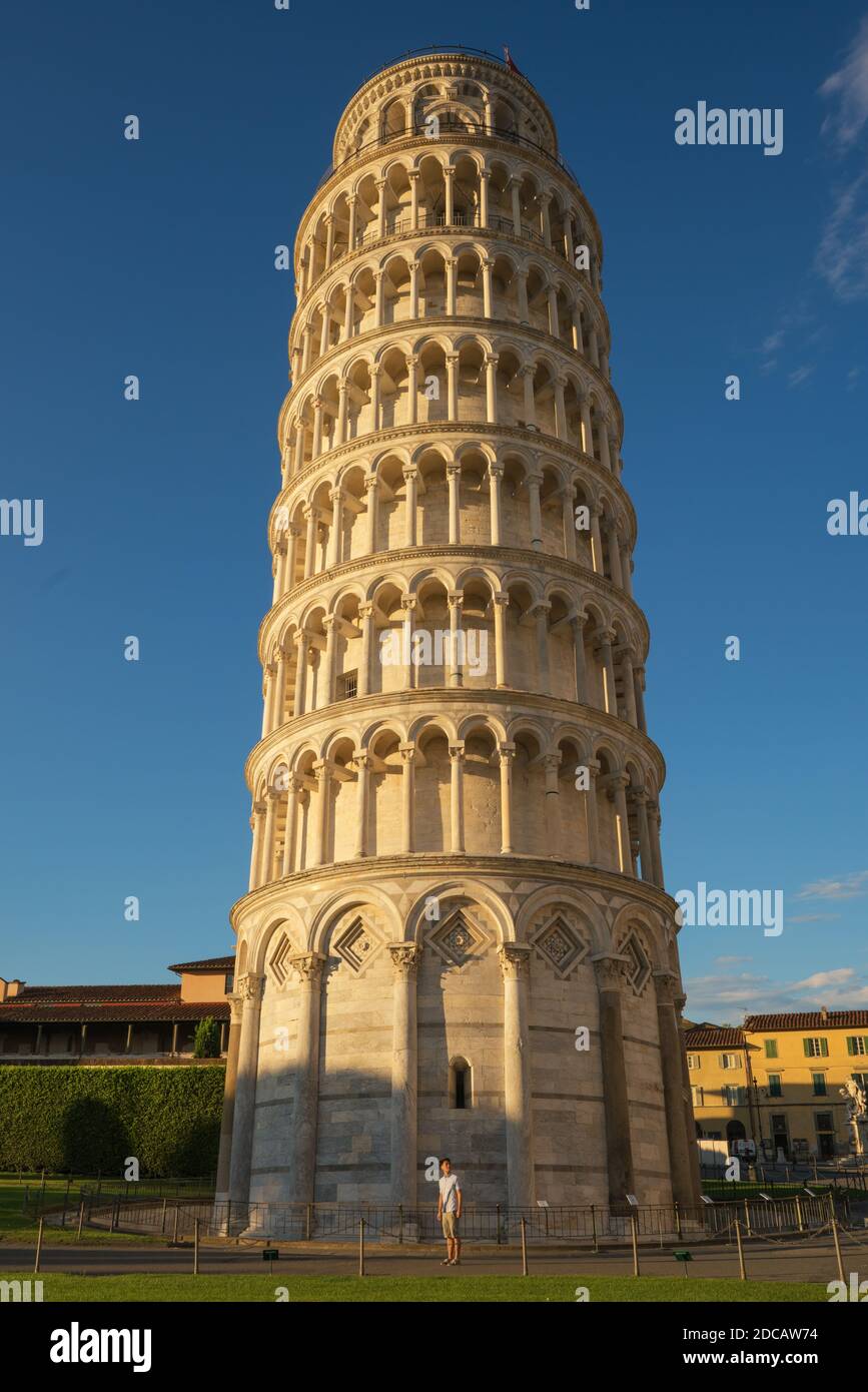 Exploring the famous Pisa Tower Stock Photo - Alamy