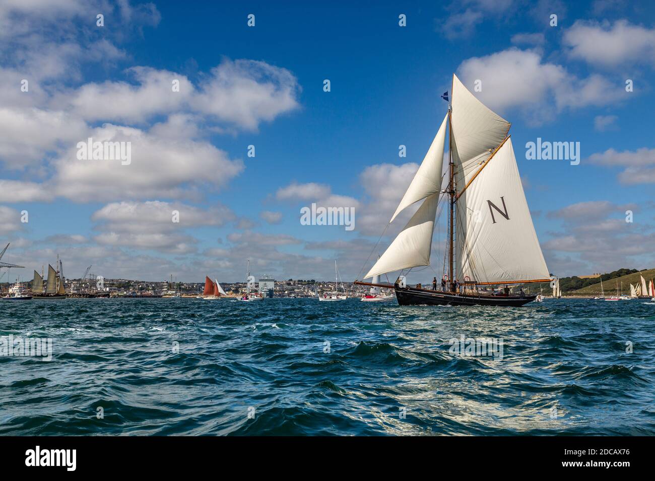 Tall Ships; Falmouth; 2014; Cornwall; UK Stock Photo