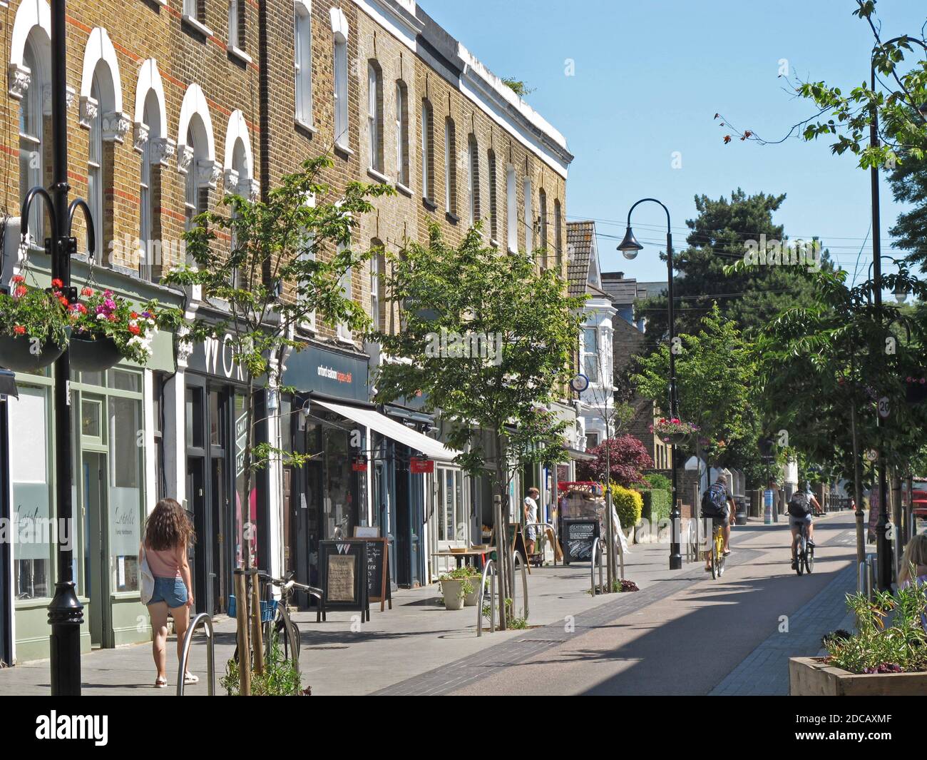 Orford Road, Walthamstow, London, UK. Newly pedestrianised shopping