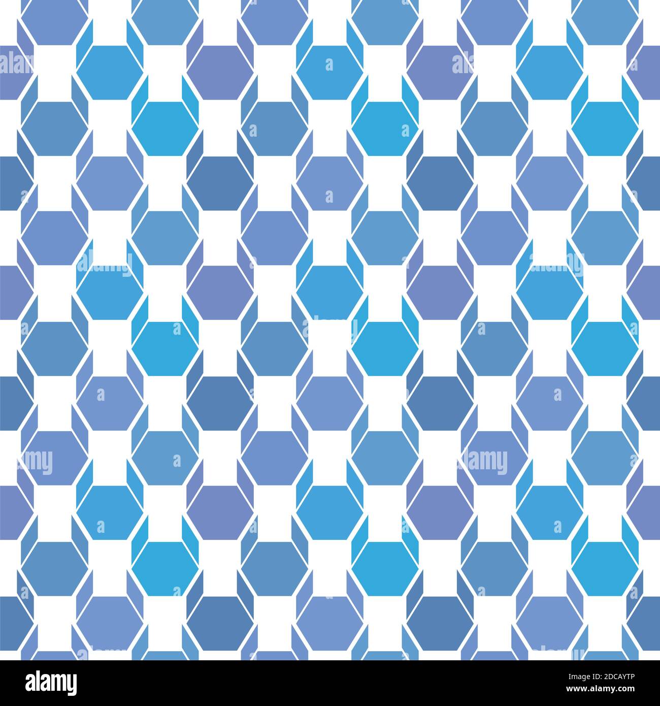 Vector seamless geometric pattern. Blue origami dog. Stock Vector