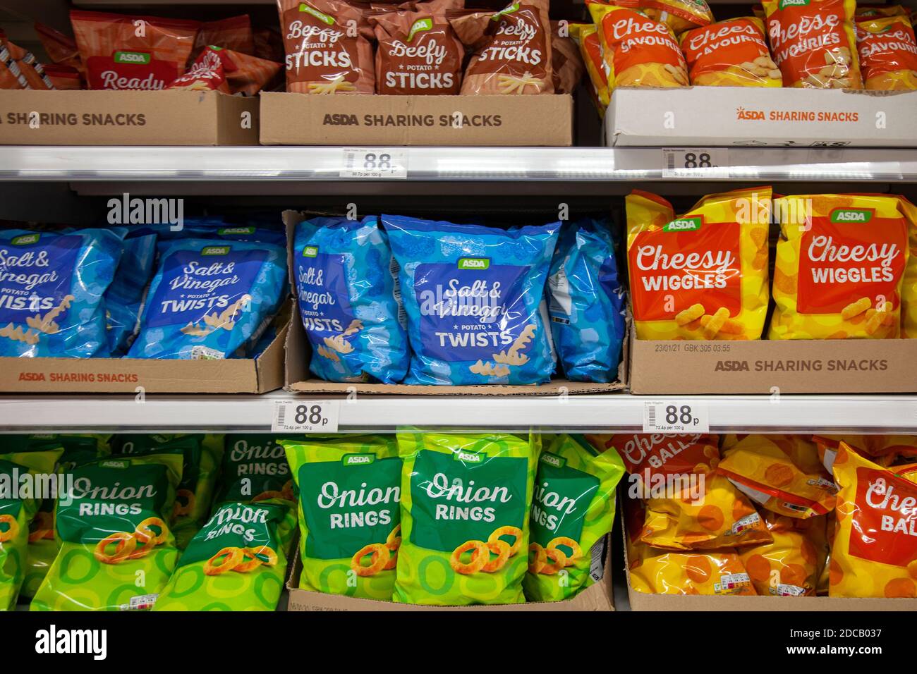 Asda Brand Crisps in Store Batteresa London UK Stock Photo Alamy