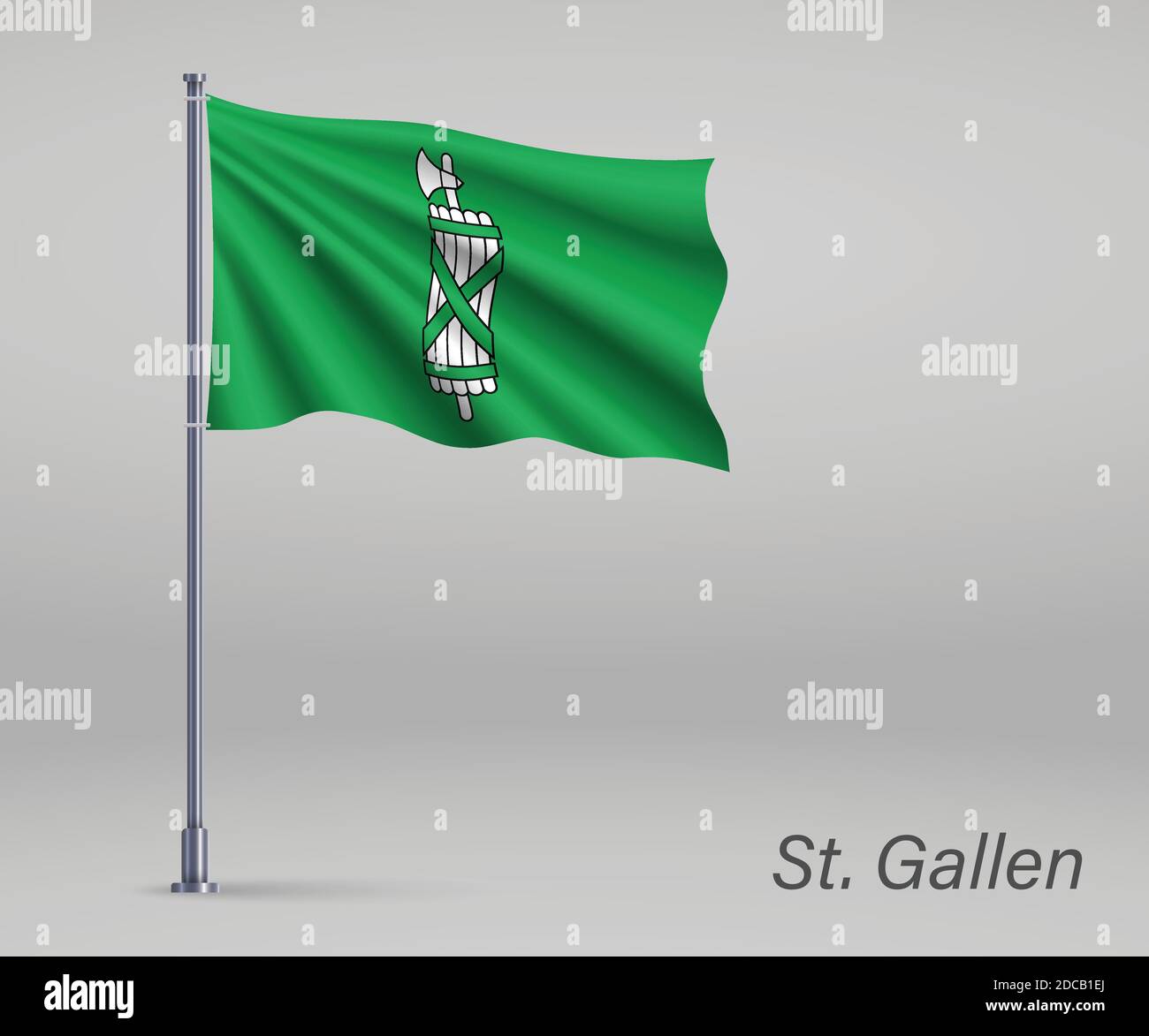 Flag of st gallen hi-res stock photography and images - Alamy