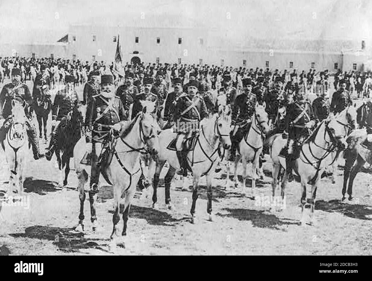 TURKISH ARMY CAVALRY UNIT about 1912 Stock Photo