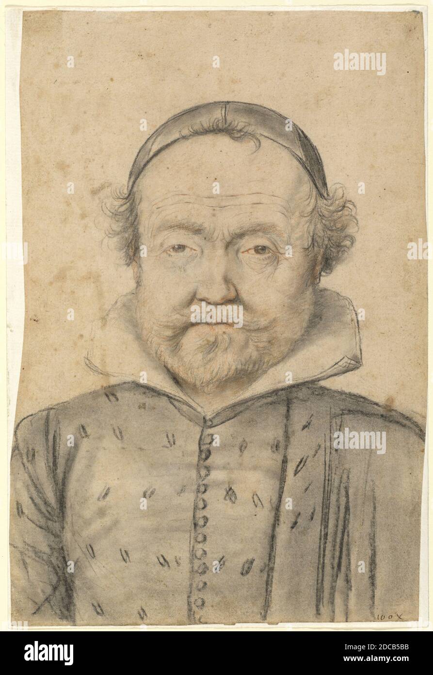 Portrait Of A Man In Red Chalk