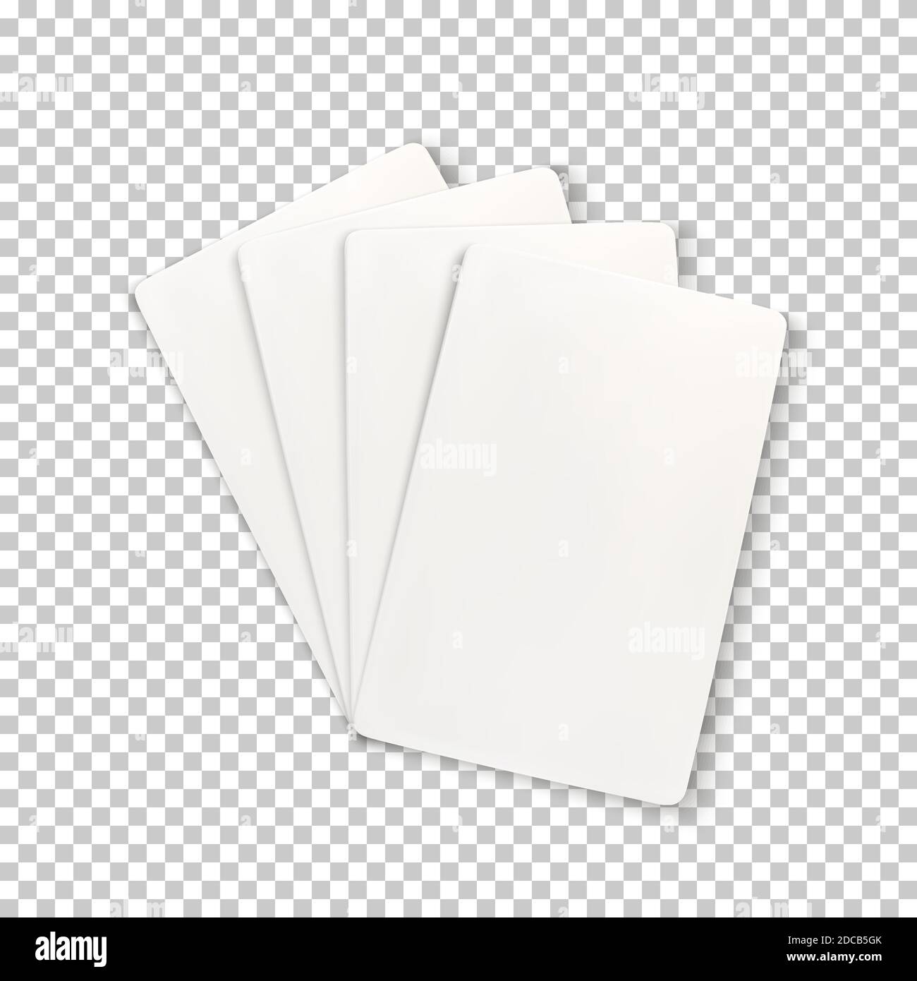 Blank playing cards. Template for your successful projects Stock