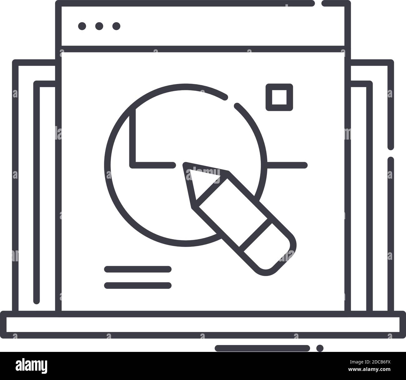 Design icon, linear isolated illustration, thin line vector, web design ...