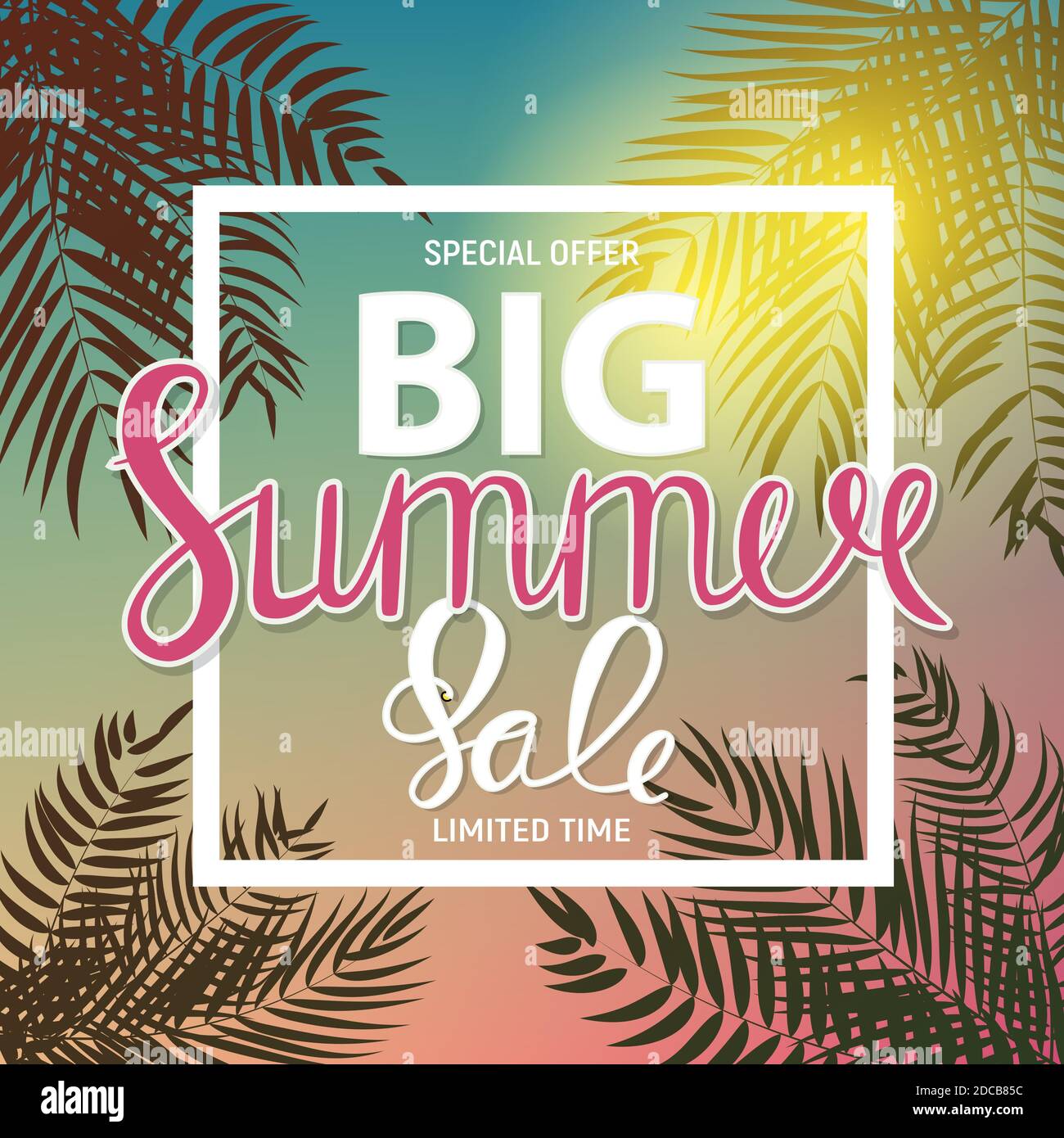 Big Summer Sale Abstract Background Illustration Stock Photo - Alamy