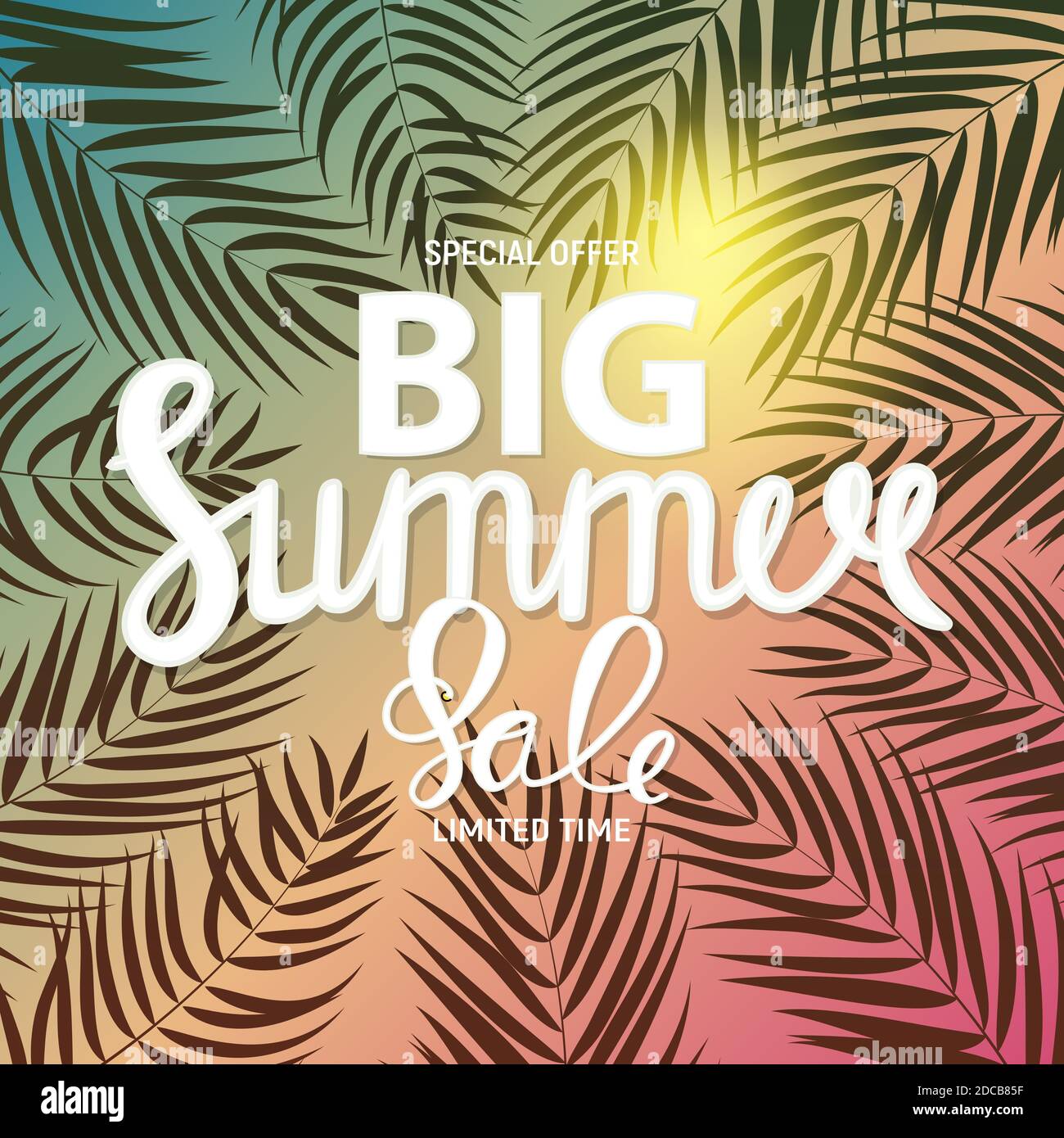 Big Summer Sale Abstract Background Illustration Stock Photo - Alamy