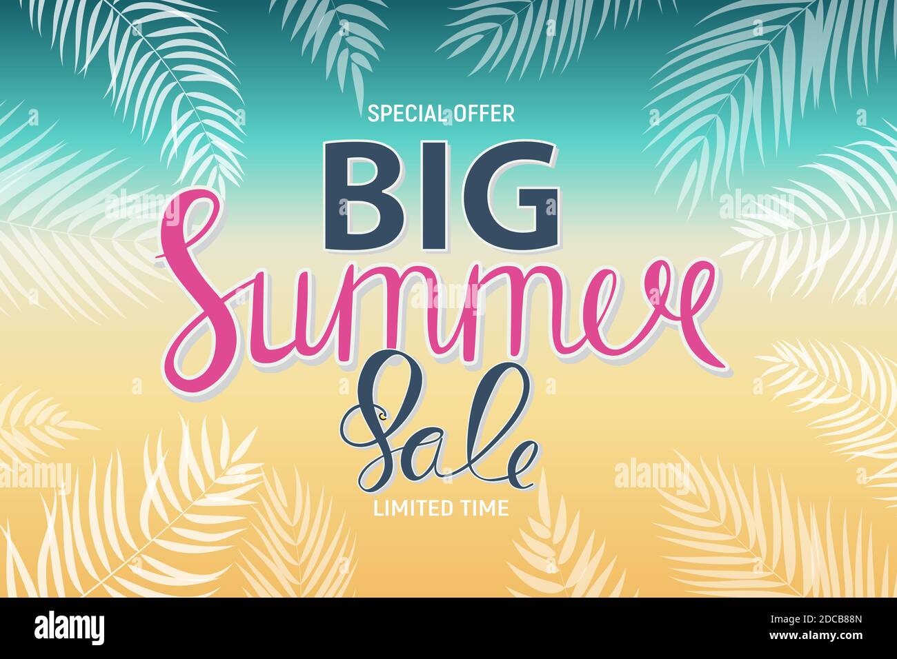 Big Summer Sale Abstract Background Illustration Stock Photo - Alamy