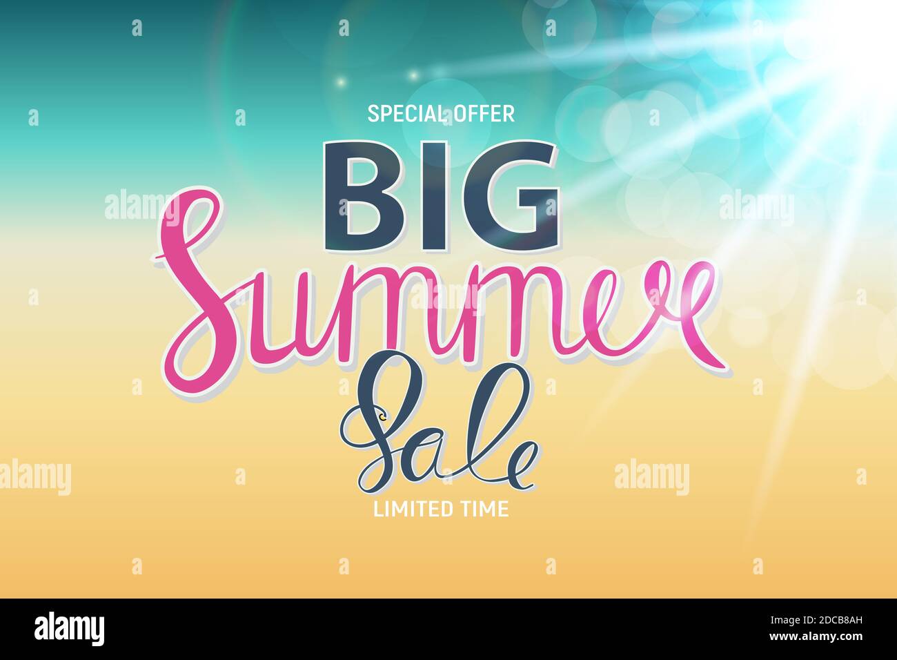 Big Summer Sale Abstract Background Illustration Stock Photo - Alamy