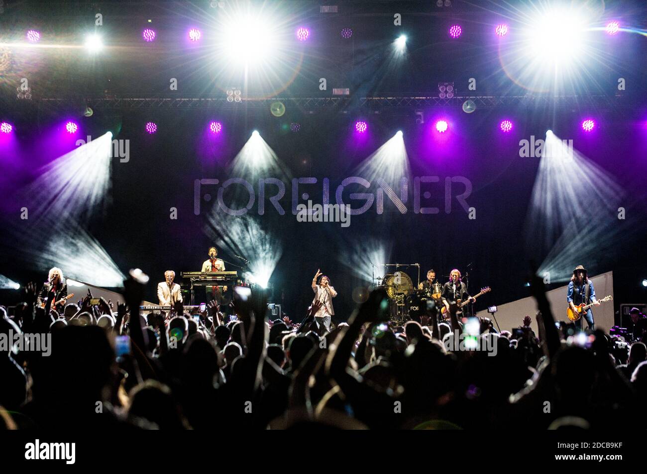 Foreigner Live In Concert Stock Photo - Alamy