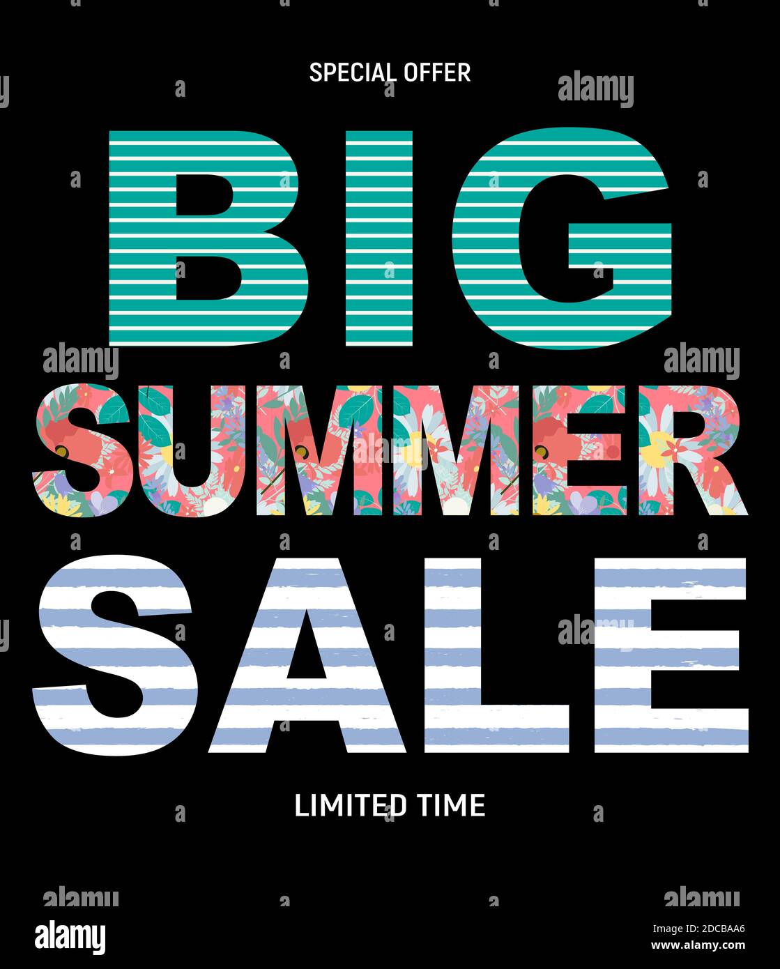 Big Summer Sale Abstract Background Illustration Stock Photo - Alamy