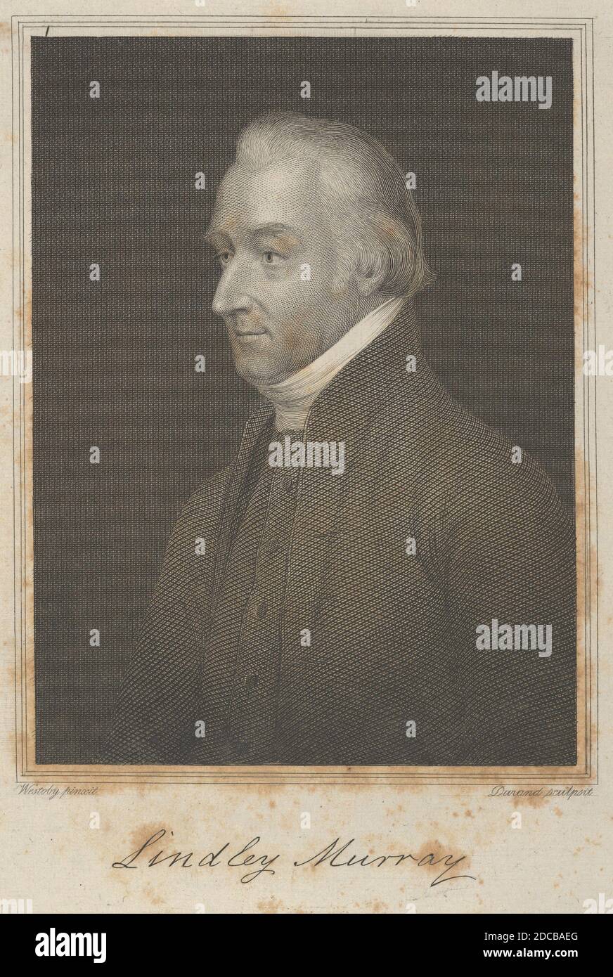 Lindley Murray, 1827. Stock Photo