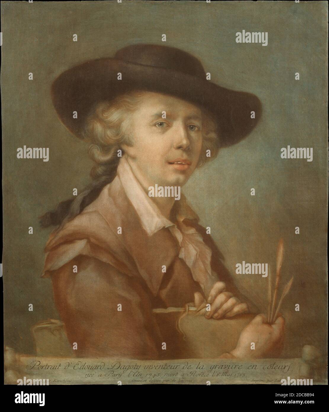 Portrait of Edouard GautierDagoty, 1783 Stock Photo Alamy