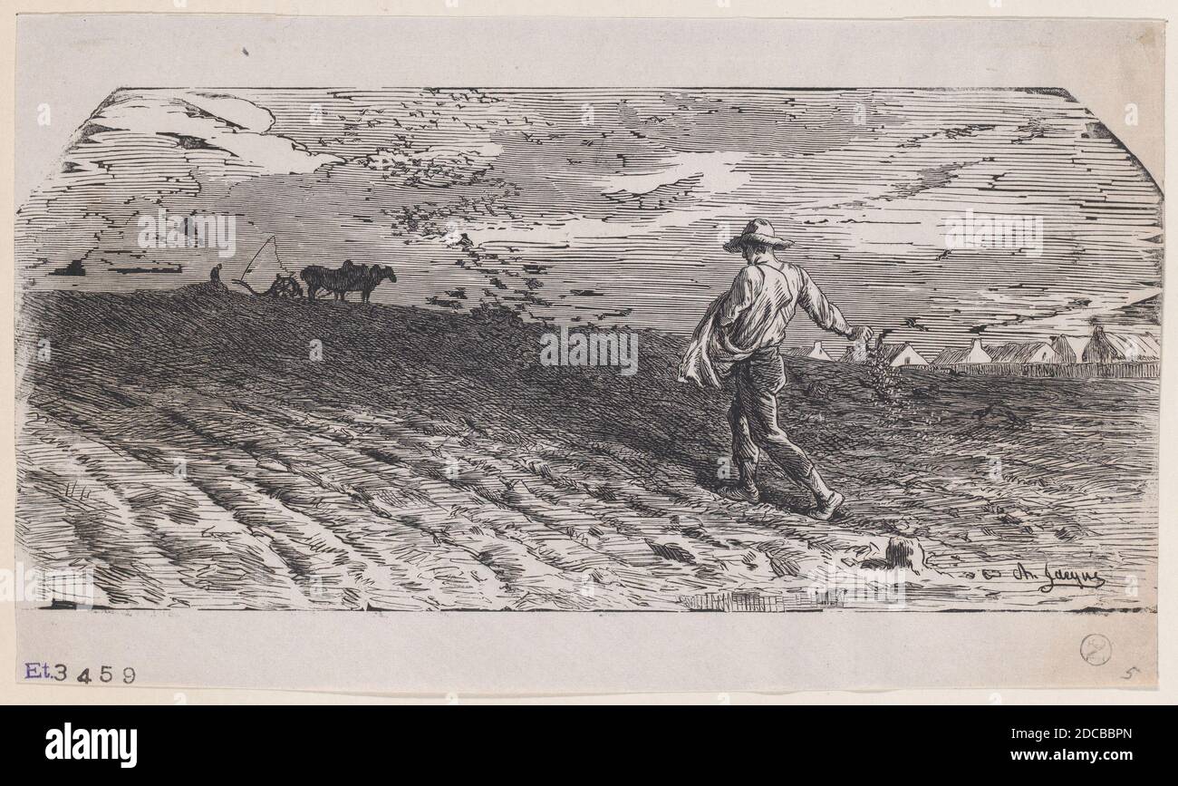The Sower, ca. 1852. Stock Photo