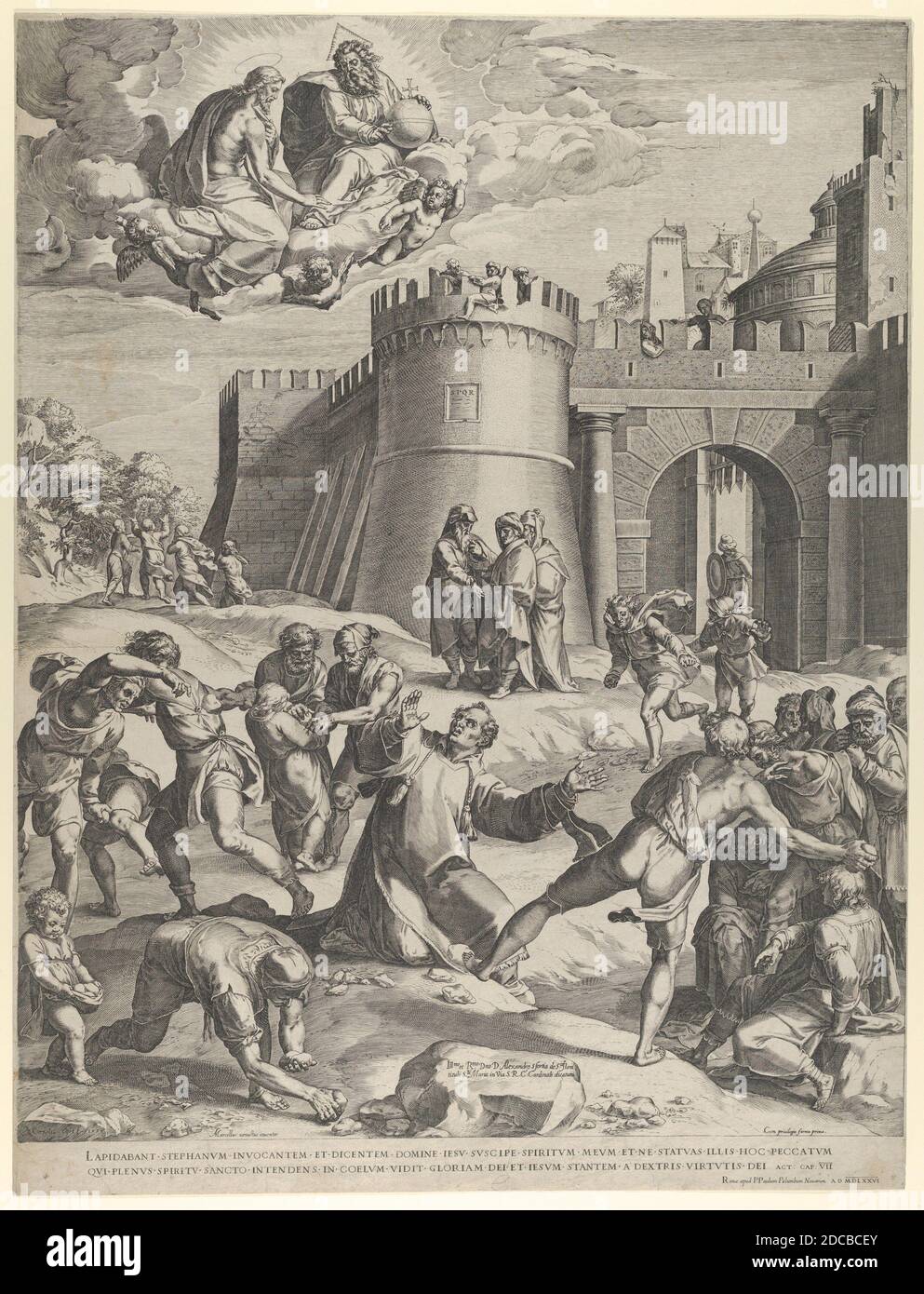 The Martyrdom of St Stephen, 1576. Stock Photo