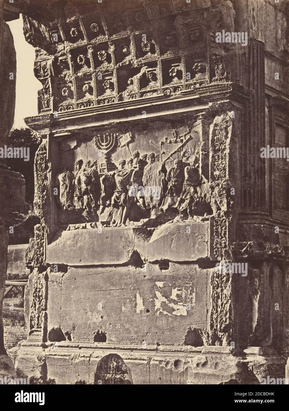 Bassorilievo dell'arco di Tito, 1848-52. Stock Photo