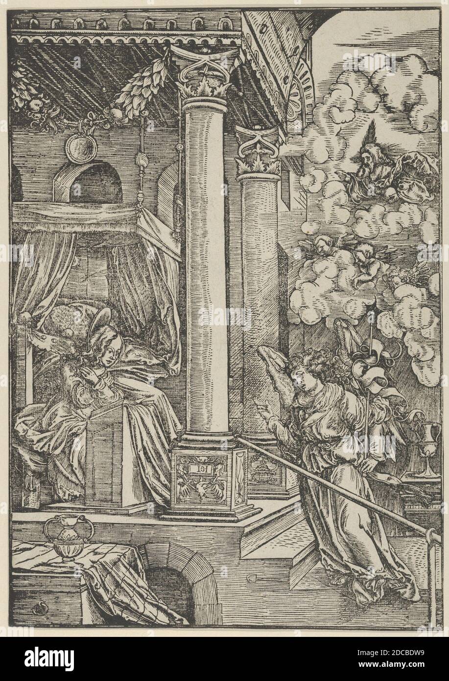 The Annunciation. Stock Photo