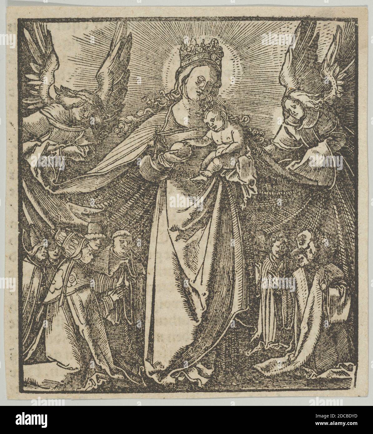 The Madonna of Mercy, from Hymmelwagen auff dem, wer wol lebt..., 1517. Stock Photo