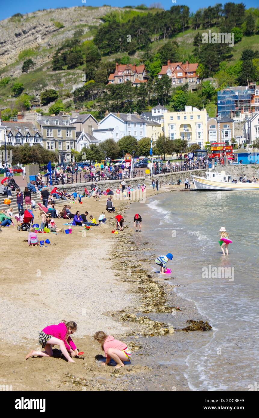 Llandudno East Shore Stock Photo Alamy