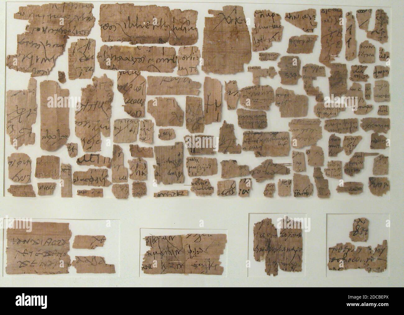 Papriy Papyri Fragments, Coptic, 7th century Stock Photo - Alamy