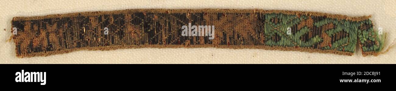 Fragment of Ribbon, Italian, 13th-14th century Stock Photo - Alamy