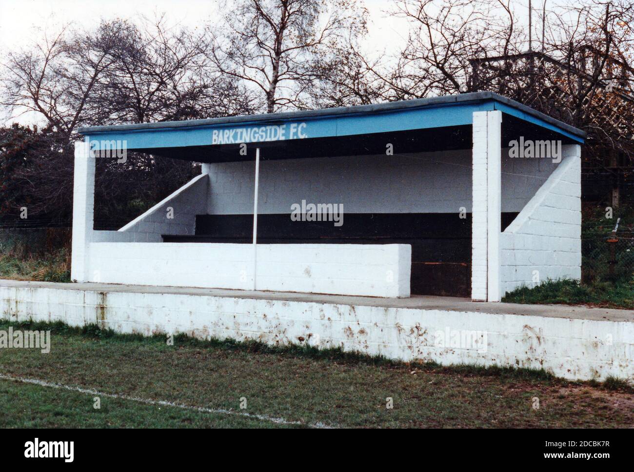 The main stand at Barkingside Football Club, Station Road, Barkingside