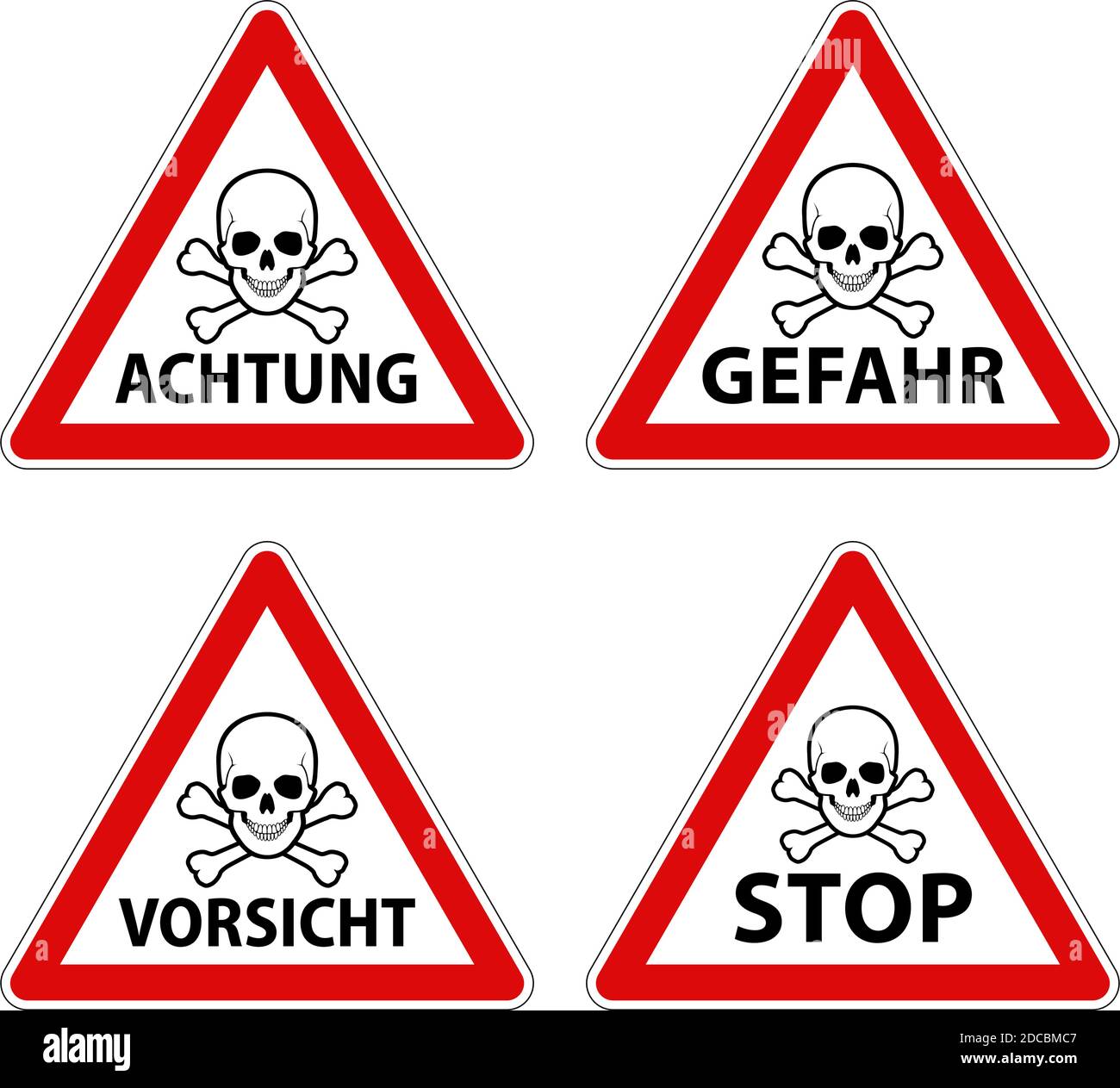 Stop sign germany Cut Out Stock Images & Pictures Alamy