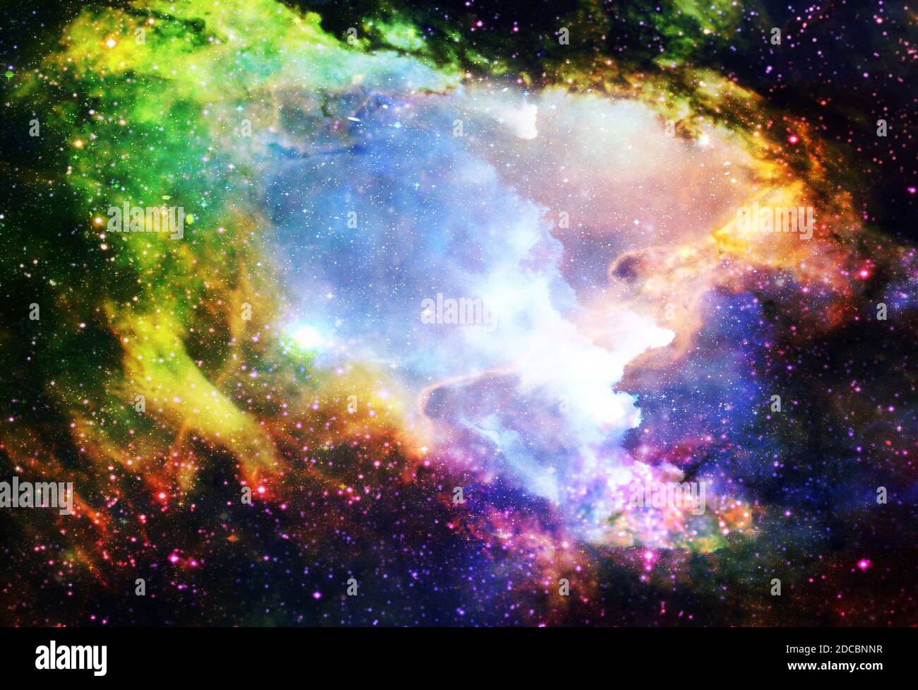 extrasolar nebula or science fiction space Stock Photo