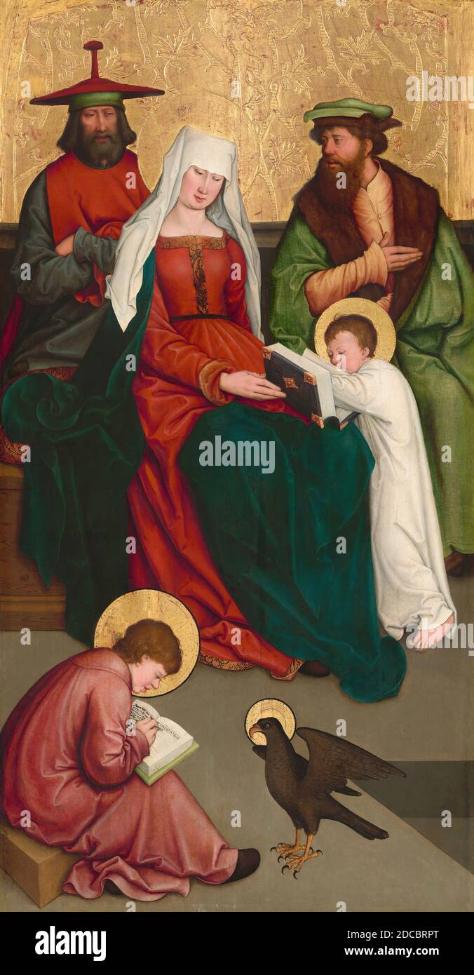 Bernhard Strigel, (artist), German, 1460/1461 - 1528, Saint Mary Salome and Her Family, c. 1520/1528, oil on panel, overall: 125 x 65.7 cm (49 3/16 x 25 7/8 in Stock Photo