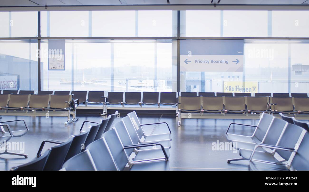 Vienna, Vienna/Austria November 2nd 2020 Vienna Airport is a major