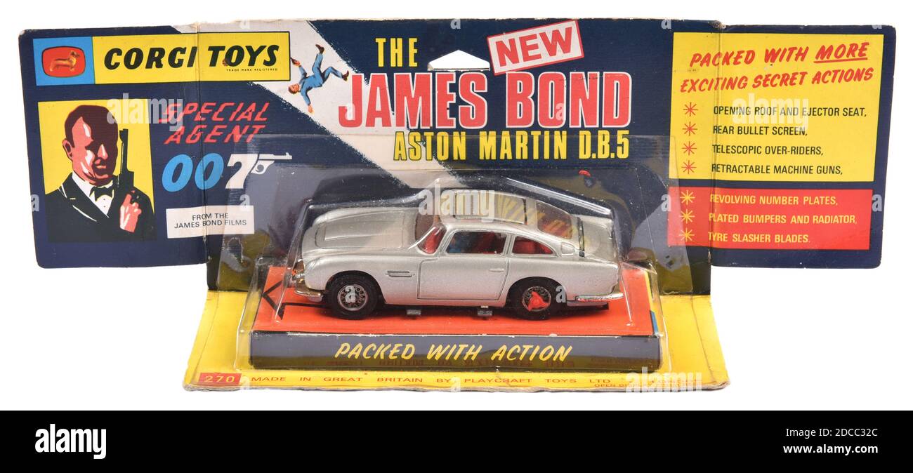 Corgi Toys 'James Bond', Aston Martin D.B.5 children's toy car Stock Photo