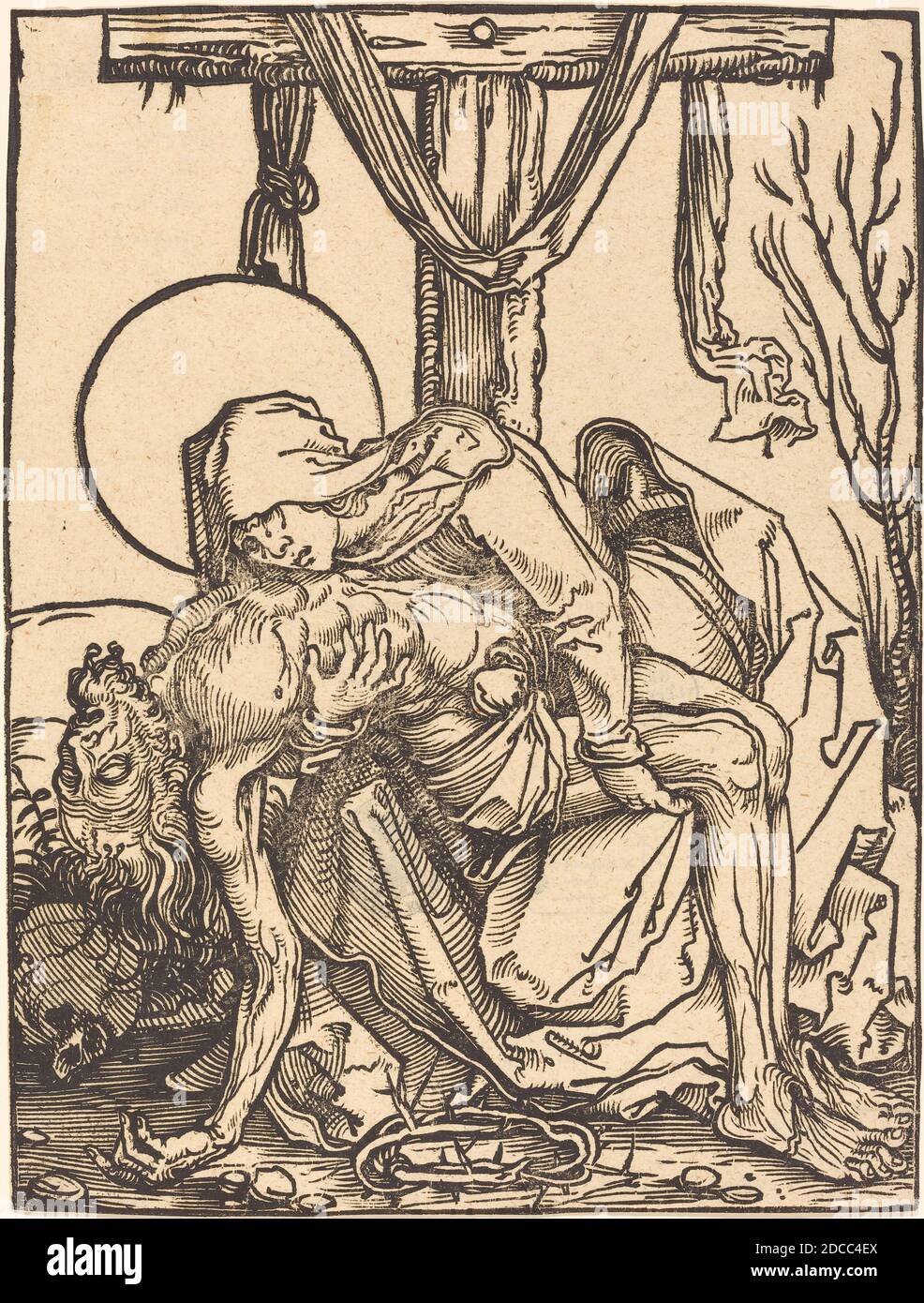 Hans Weiditz, II, (artist), German, 1500 or before - c. 1536, Pietà, woodcut Stock Photo