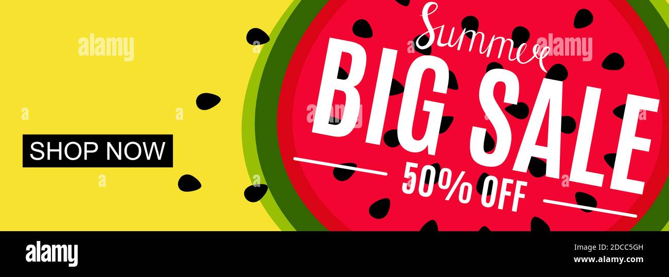 Summer Sale Abstract Banner Background Illustration Stock Photo - Alamy