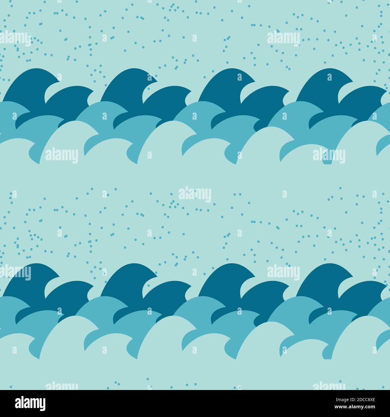 Abstract Simple Wave Seamless Pattern Background Illustration Stock ...