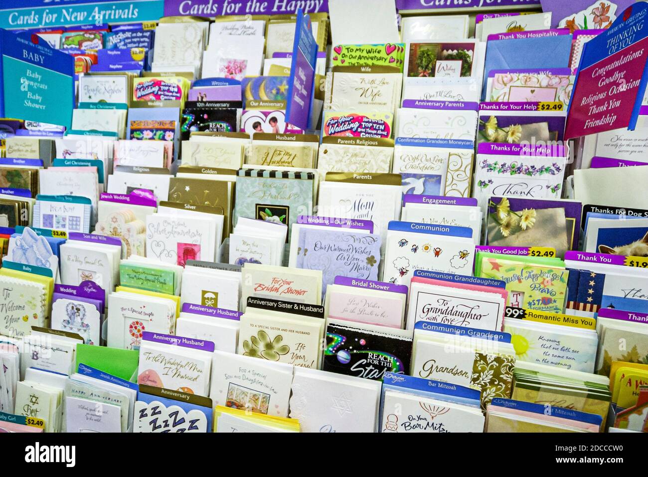 Florida Miami Beach CVS Pharmacy greeting card cards display sale Stock