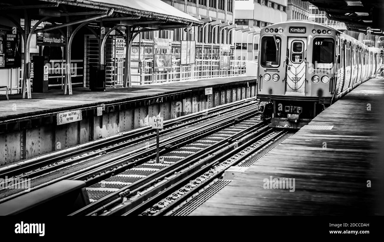 urban commuter subway train in the big city Stock Photo Alamy