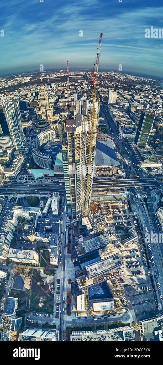 Varso Place Varso tower construction site hi-res stock photography and images - Alamy
