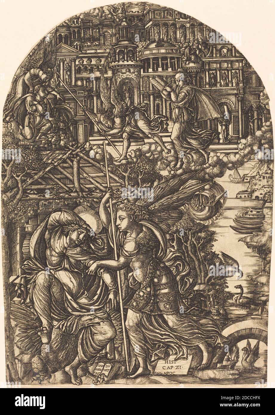 Jean Duvet, (artist), French, 1485 c. 1570, The Angel Shows Saint