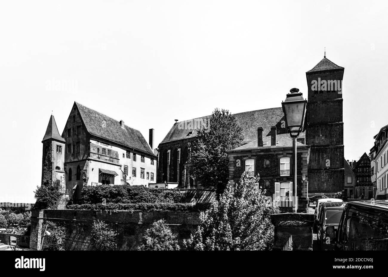 Rohan's Palace in Saverne, Alsace. Summer sunny day. Tourism and travel.. France Stock Photo