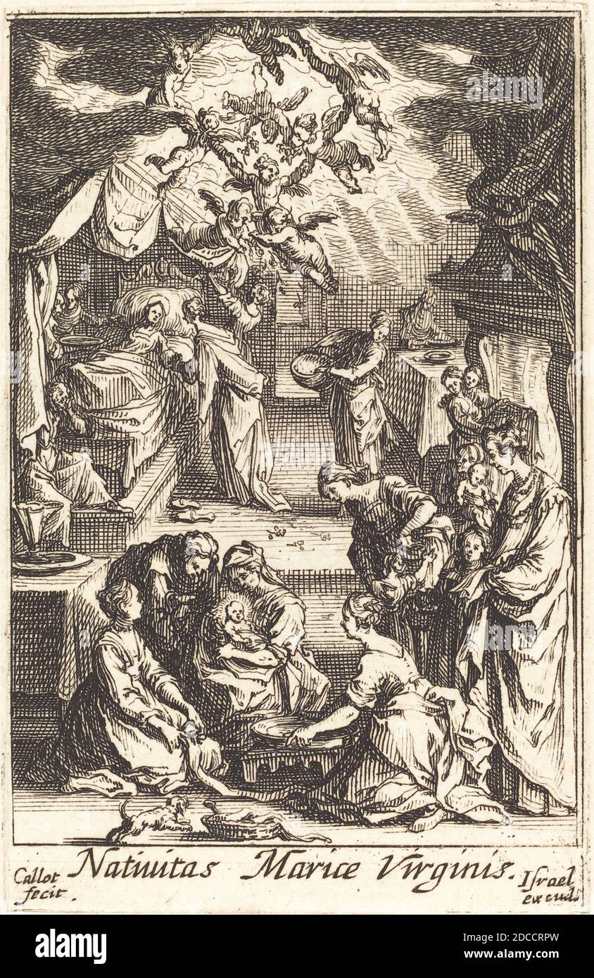 The Birth of Jesus From the Life of the Virgin 1630 by Jacques Callot